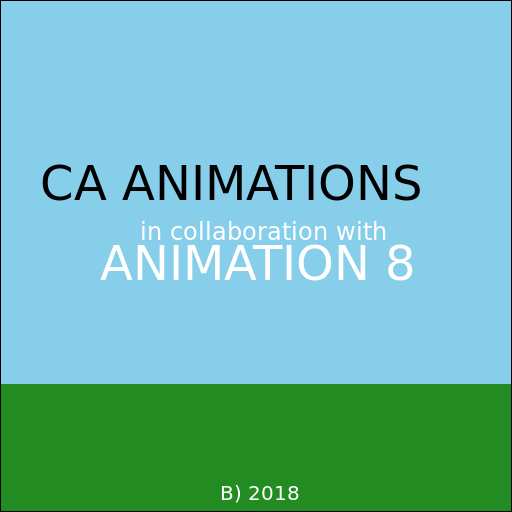 Sunny Day with CA ANIMATIONS and ANIMATION 8 Logos - DrawGPT