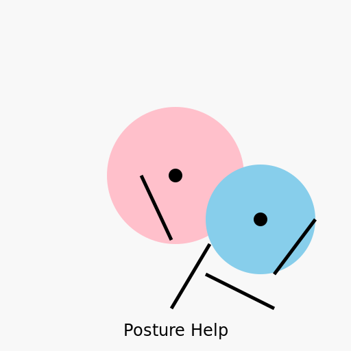 Two People Meeting in a Gym - DrawGPT