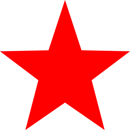 Seven pointed red star - DrawGPT