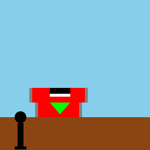 Man pushing a lawn mower - Bottom corner view - DrawGPT