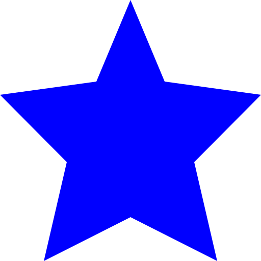 Blue Eight Pointed Star - DrawGPT