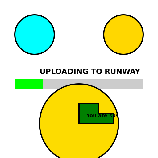 Upload Progress Bar with Speech Bubble - DrawGPT