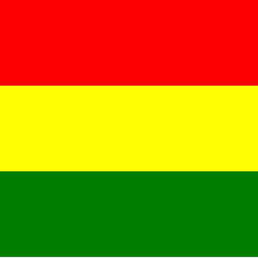 Flag with Red, Yellow, and Green Linear Colors - DrawGPT