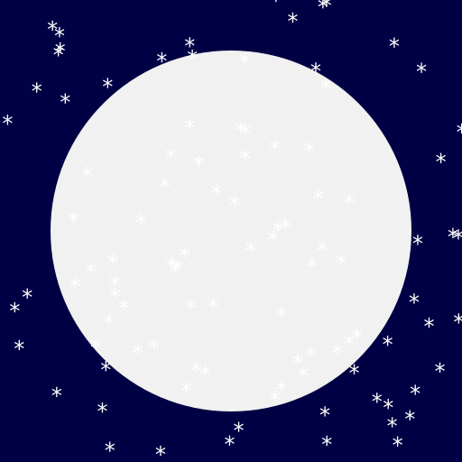 Moon and Stars - DrawGPT