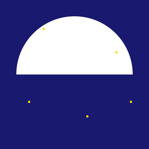 Half Moon and Stars - DrawGPT