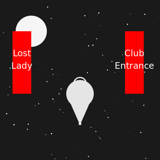 Lost Lady at the Club - DrawGPT