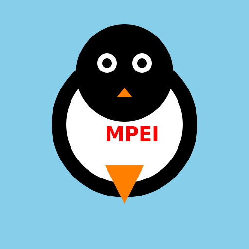 Cartoon Penguin with MPEI Logo - DrawGPT