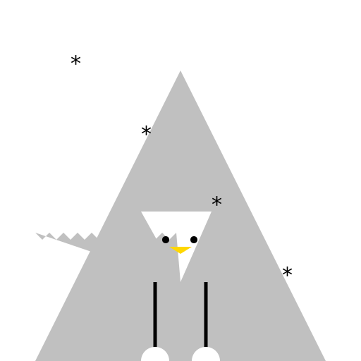 Snowy Mountain Encounter - DrawGPT