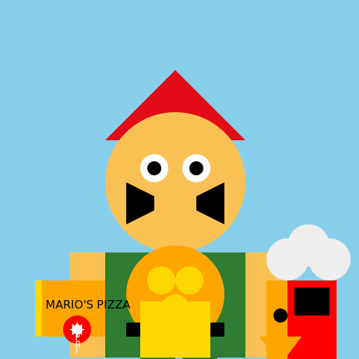 Super Mario Baking Pizza - DrawGPT