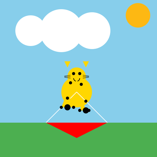 Serval Playing Parachute - DrawGPT