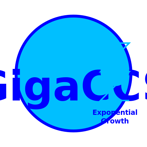 GigaCCS Logo with Exponential Growth - DrawGPT