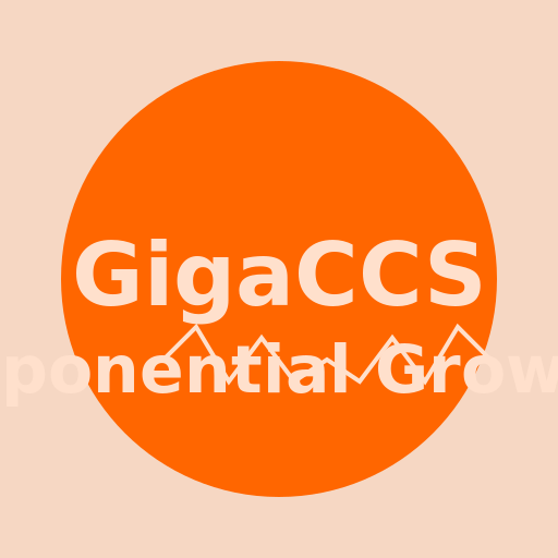 GigaCCS Exponential Growth Logo - DrawGPT