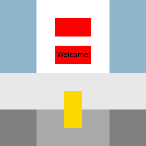 Accessible Entrance with Ramps - DrawGPT