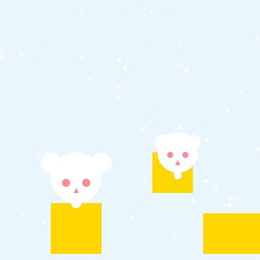 Cute Bunnies in the Snow Opening Presents - DrawGPT