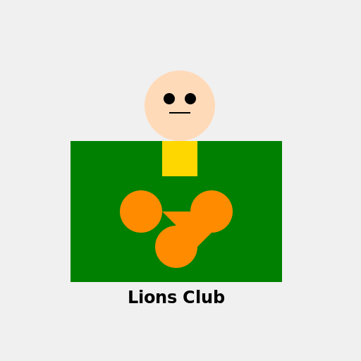 Pakistani in Australia wearing a Lions Club jumper - DrawGPT