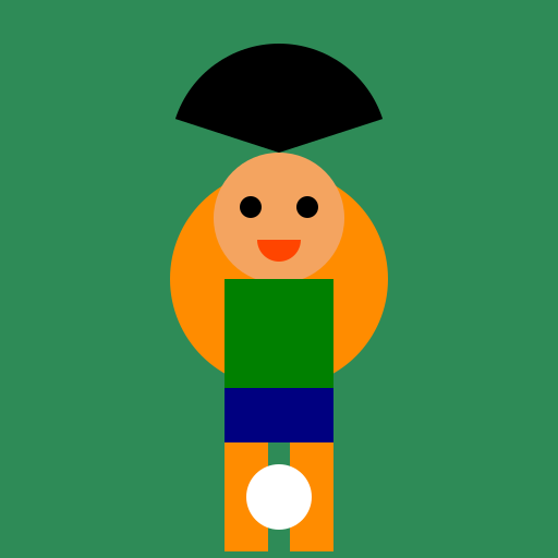 Indian playing football - DrawGPT