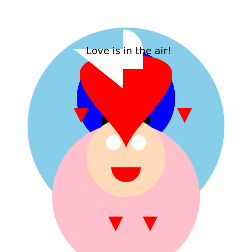 Sonic and human girl kissing - DrawGPT