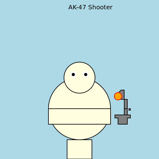 Realistic Character Holding an AK-47 Gun - DrawGPT