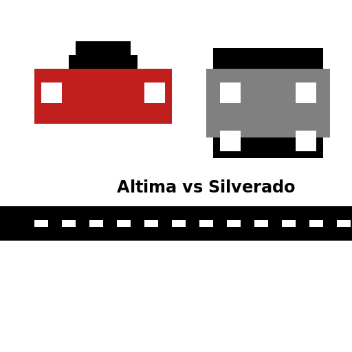 2010 Nissan Altima racing 2011 Silverado Z71 - DrawGPT