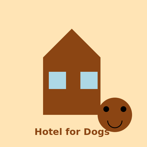 Logo for Hotel for Dogs - DrawGPT