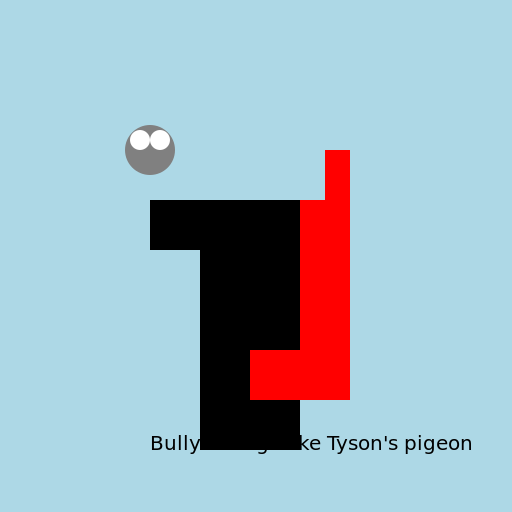 Bully Killing Mike Tyson's Pigeon - DrawGPT