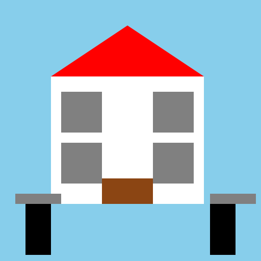 Realistic 14-Bedroom House with Gates - DrawGPT