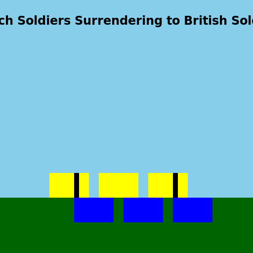 French Soldiers Surrendering to British Soldiers in 1970 in Montreal - DrawGPT
