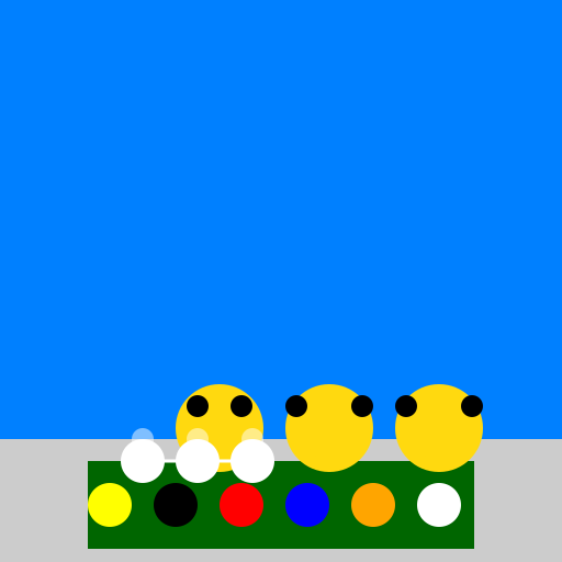 Underwater Simpsons Drinking Tea and Playing Pool - DrawGPT