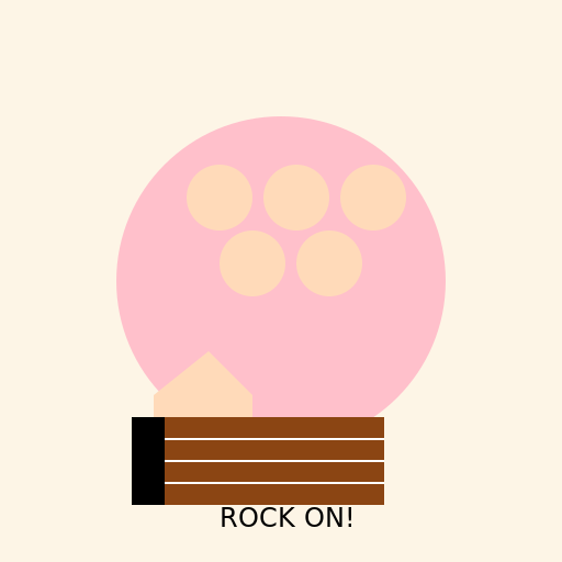 Muscular Hand Playing Guitar - DrawGPT
