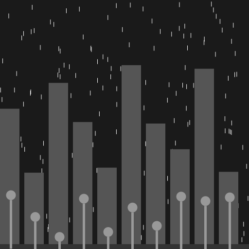 A Rainy Night in a City with No Human Life - DrawGPT