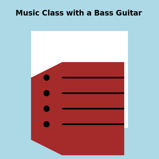 Music Class with a Bass Guitar - DrawGPT