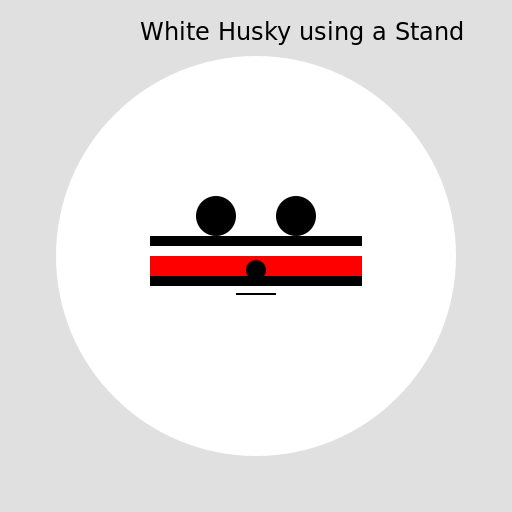 White Husky using a Stand from Jojo's Bizarre Adventure - DrawGPT