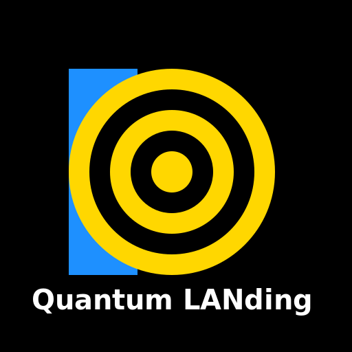 Quantum LANding Logo - DrawGPT