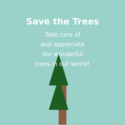 Save the Trees Poster - DrawGPT
