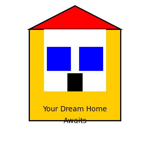Your Dream Home Awaits sign - DrawGPT