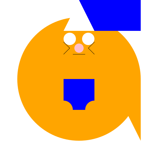 Buff tabby cat with tank top and NY Hat - DrawGPT
