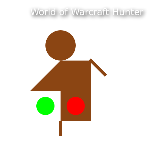 World of Warcraft Hunter with Scary Pets and Shadow Flame Armor - DrawGPT