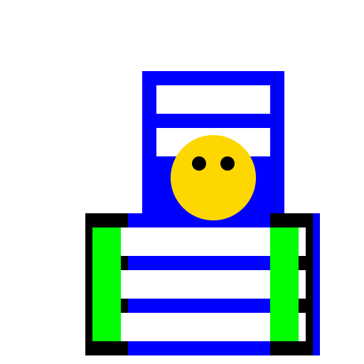Muslim Girl with Blue Scarf and Clothes - DrawGPT