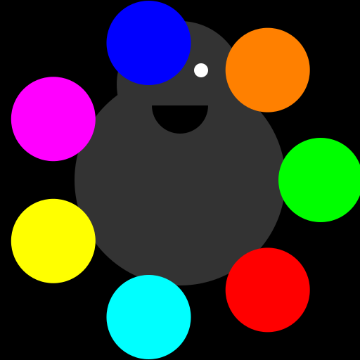 Shadow the Hedgehog surrounded by Chaos Emeralds - DrawGPT