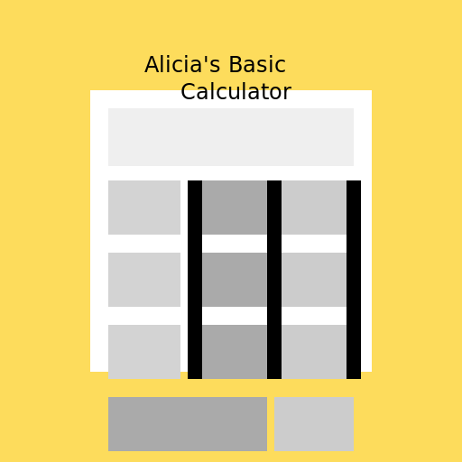 Alicia's Basic Calculator Logo - DrawGPT