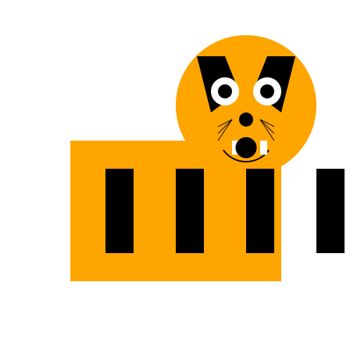 Tiger Smiling - DrawGPT