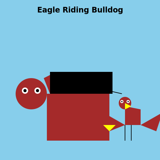 Eagle Riding Bulldog - DrawGPT