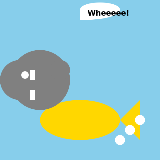 Elephant Riding a Fish - DrawGPT