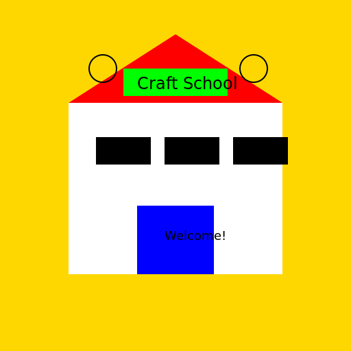 Craft School Opening Card - DrawGPT