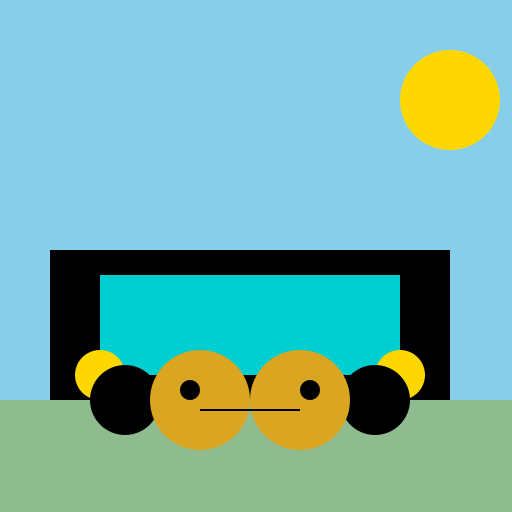 Golden Retriever Driving a Mercedes Van - DrawGPT