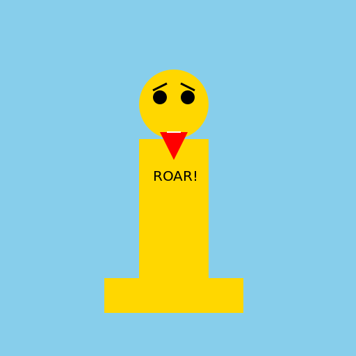 Man Roaring - DrawGPT