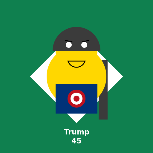 Donald Trump as a Texas Ranger Baseball Player - DrawGPT