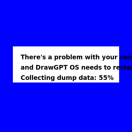 Blue Screen of DrawGPT - DrawGPT