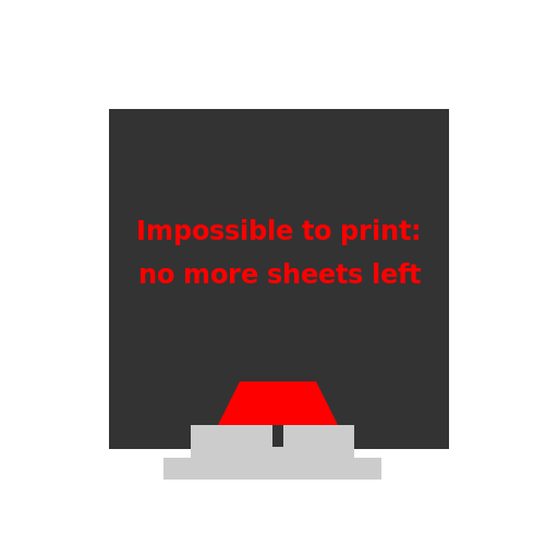 Impossible to print: no more sheets left - DrawGPT
