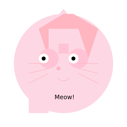 Cute Cat Girl with Pink Hair - DrawGPT